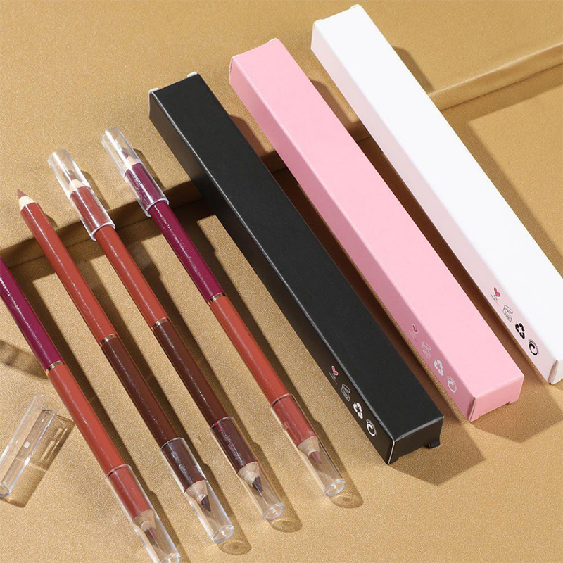 No logo Lip Liner Box Brown Lip Liner Pencil Vendeur Vegan Creamy Lip Liner