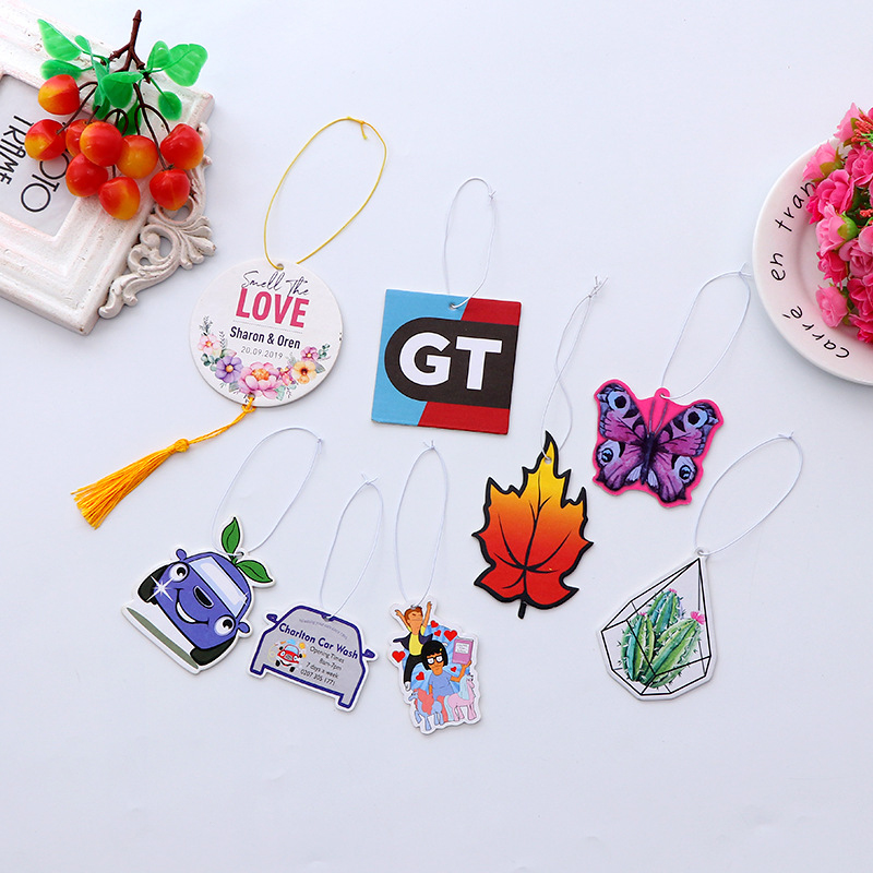 Désodorisant de voiture drôle de conception/désodorisant en papier/désodorisant suspendu