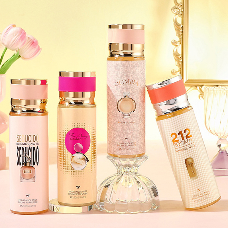 Parfum de marque doux Floral pour femmes, Spray corporel, brume corporelle, Parfum de styliste, 250ml