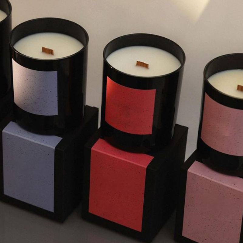 Tasse à fond épais de 220g, écologique, sans fumée, noyau en bois, boîte-cadeau haut de gamme, huile essentielle végétale, cire de soja, bougie parfumée