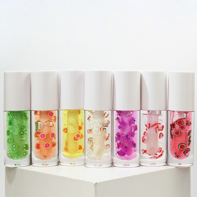 Huile à lèvres brillante aux fruits végétaliens, couleur naturelle magique, saveur de fruit, fraise et baies