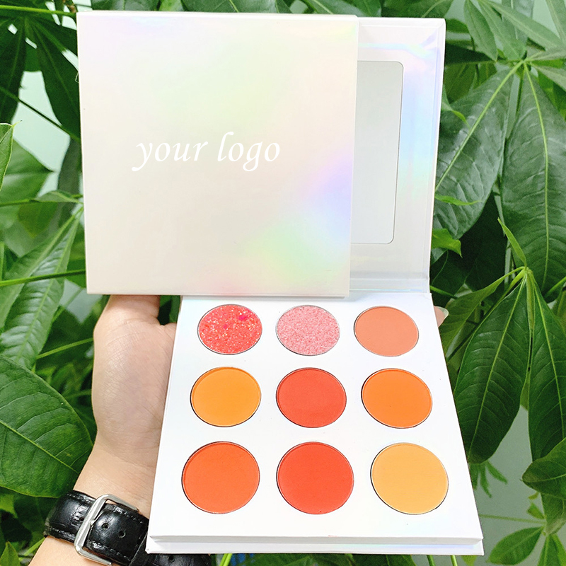 Maquillage cosmétique à haute pigmentation sans Logo Palette de fard à paupières de maquillage pour les yeux biologique Palette de fard à paupières 9 couleurs